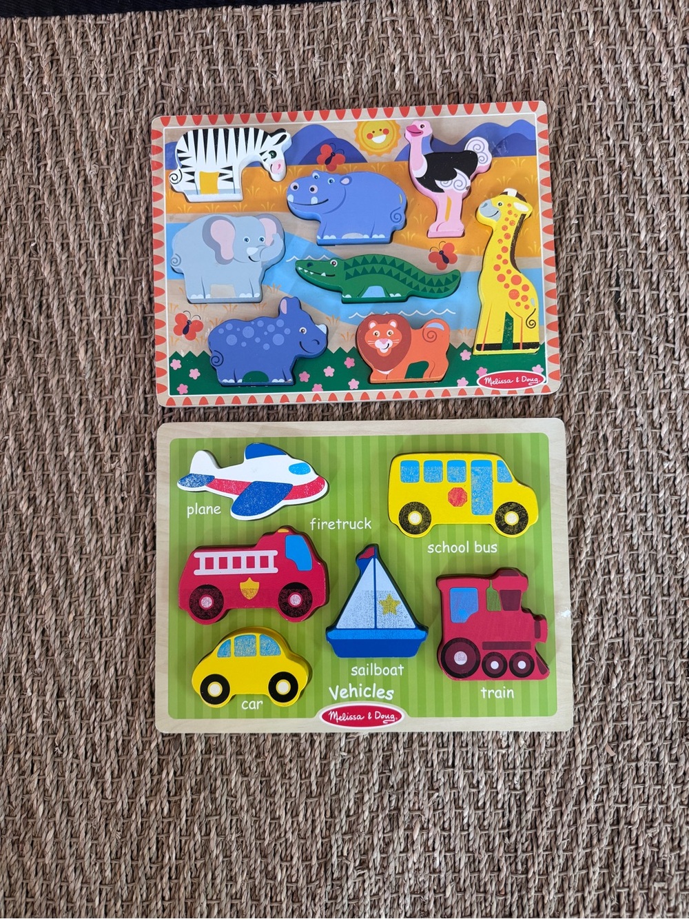Melissa and Doug Chunky Farm & Vehicle Puzzles